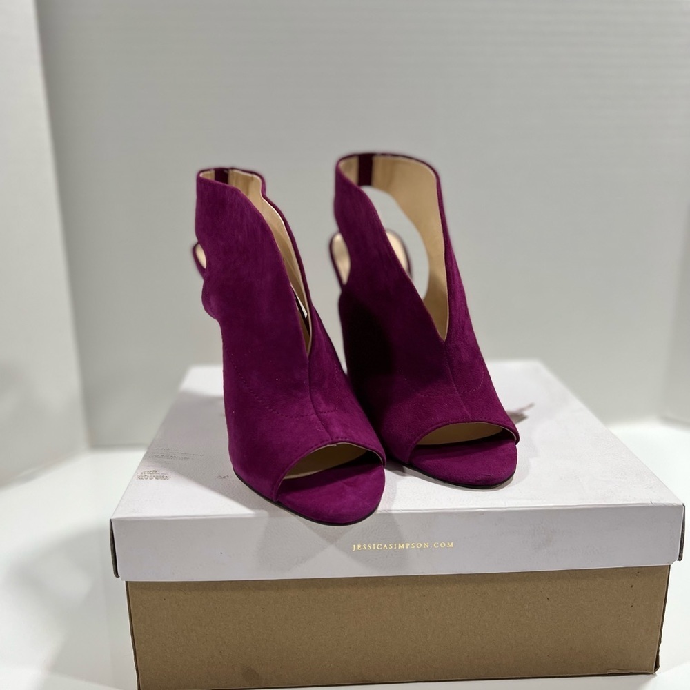 Jessica Simpson Women’s Boysenberry Suede Shoes sz 7 NEW - Picture 9 of 12